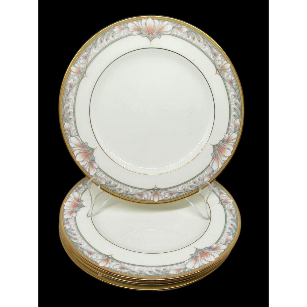 Noritake Barrymore 10.5" Dinner Plates Set of 4 Discontinued Excellent Condition